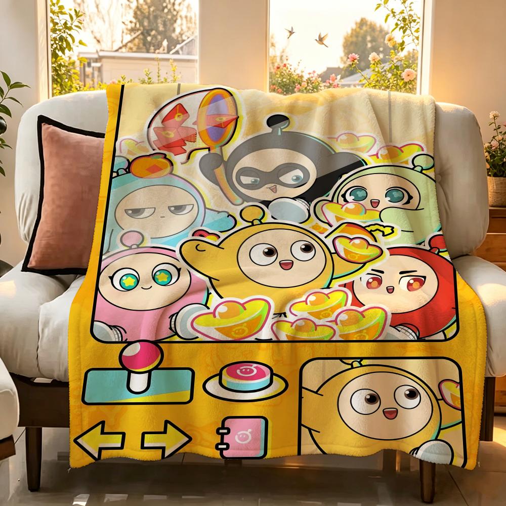 Game E Eggy P Party Flannel Blanket Suitable for Sofa Living Room Bedroom