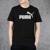 Puma Front Logo Print Short Sleeve T-Shirt Men Tops Black 583843-01