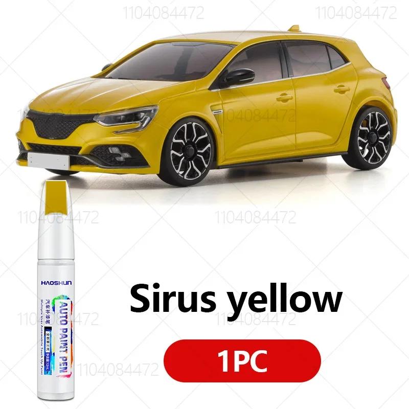 BGW1 For Renault Megane RS 2004-2025 X84 X95 X96 Paint Repair Pen Touch Up Scratch Remover DIY Auto Accessories Black White yellow