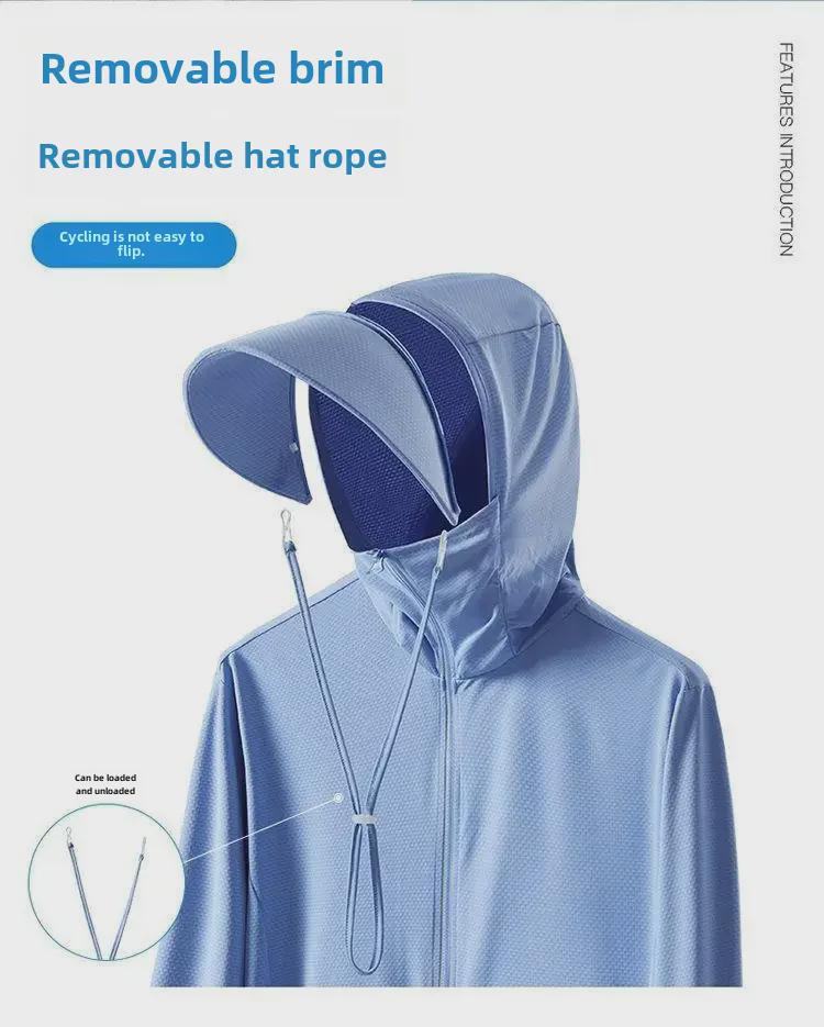 Куртка с защитой от солнца UPF50+ Ice Silk для мужчин и женщин: Легкая, дышащая, устойчивая к ультрафиолетовому излучению летняя одежда для рыбалки