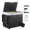 12 Volt Car Refrigerator, 60L Car Fridge, Portable Electric Cooler with Wheels and Handle, -20 to 20, 12/24V DC and 100- 240V AC Compressor Freezer