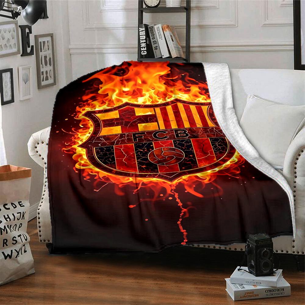 1 шт. Пледы FCB Flames Мягкие Теплые Плед для Сна на Диван Софу Офис Кровать Кемпинг Путешествия, Удобный