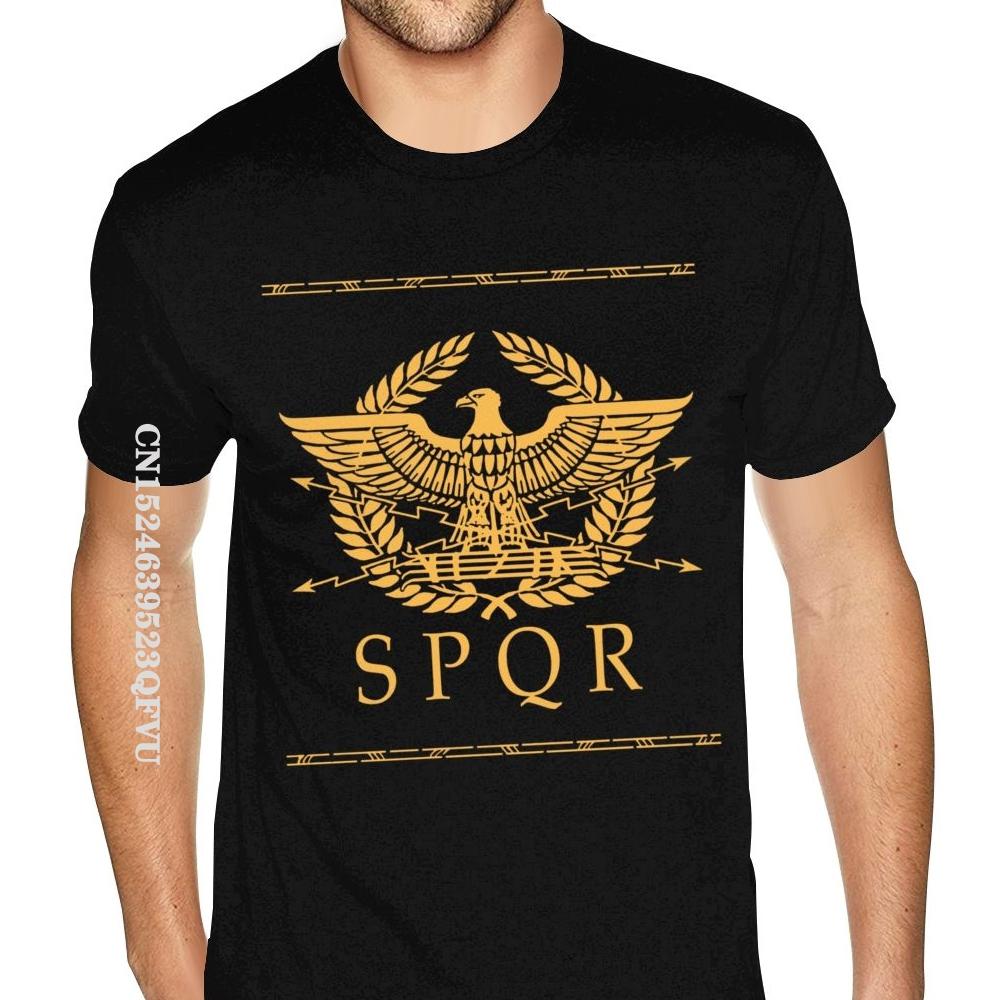 Мужская футболка Roman Empire SPQR большего размера для мужчин, футболки с художественным дизайном, футболки для мужчин из хлопка, повседневные, последние