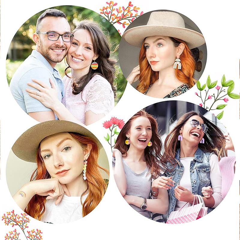 1 набор резаков из полимерной глины для сережек, резак из нержавеющей стали, серьги из глины своими руками