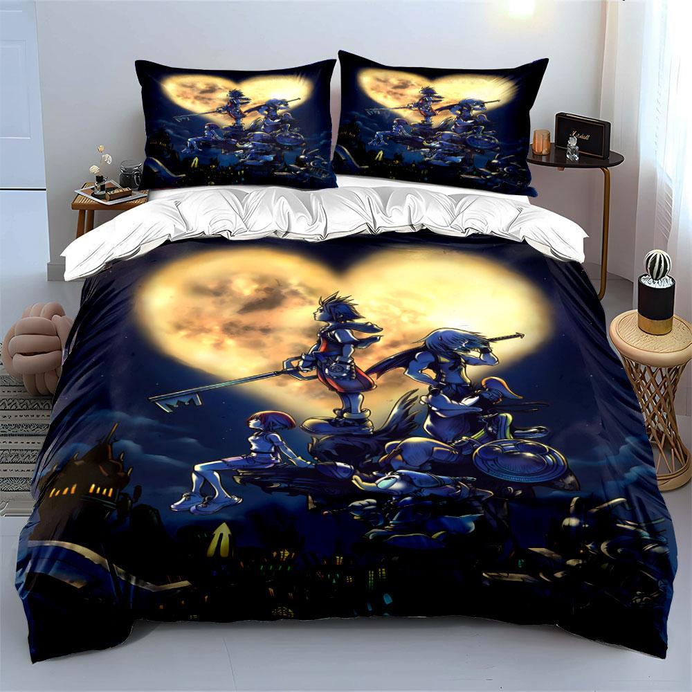 Characters with moon backdrop. Bedding sets Duvet cover sets Duvet covers Pillowcases(1*Duvet Cover 2*Pillowcases without duvet insert)
