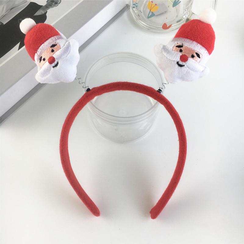 Рождественский ободок с рогами в стиле Мори Гёрл: Милый красный снеговик - аксессуар для волос для праздничных вечеринок