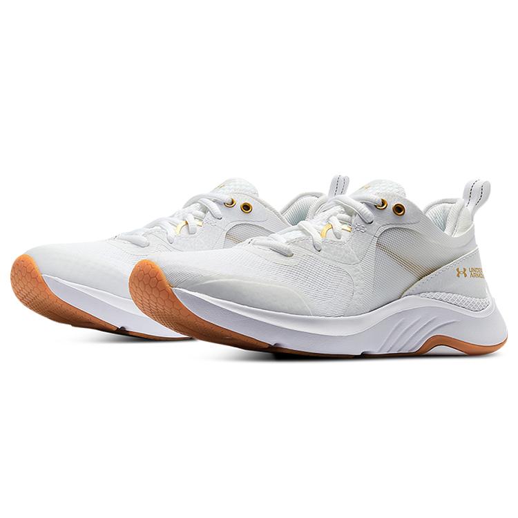 Under Armour Hovr Omnia Metallic 'Белый Металлик Золотистый Блеск' Женские 3025833-100