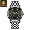 Men's Waterproof Luminous Dual Calendar Watch, Fashionable Quartz Watch Weekly Calendar Display Festival Gift Men's Exquisite Gift Watch