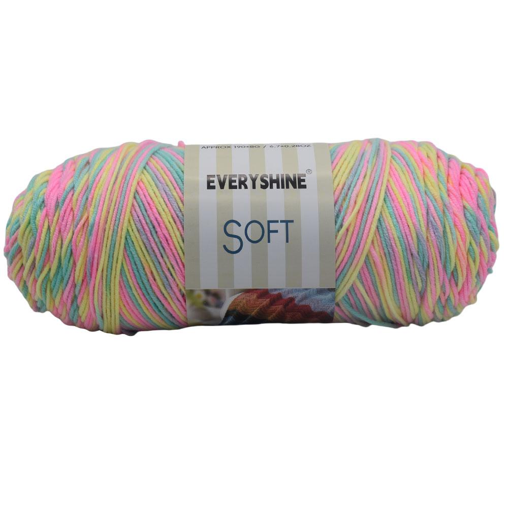 1 Pcs Rainbow Yarn for knitting 190g/pcs 380m/pcs Variegated Yarn for crocheting