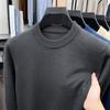 Men S Round Neck Loose Fit Thick Knit Sweater For Autumn Winter