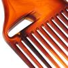 Afro Lift Comb Amber Detangling Styling Brush Wide Spaced Teeth Hairdressing Accessory for Barber Shop