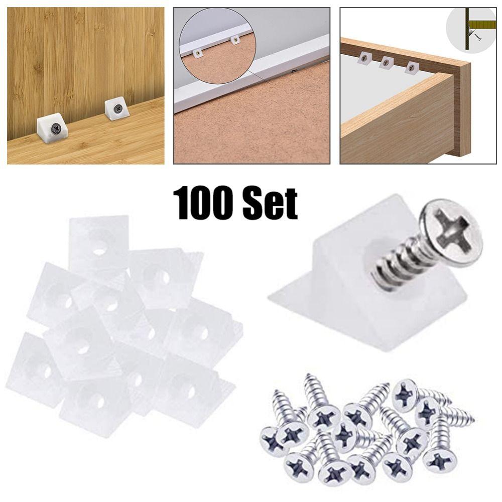 Sagging Support Drawer Chest Bottom Hardware Bracket Bevel Plate Support Mending Wedge Screw