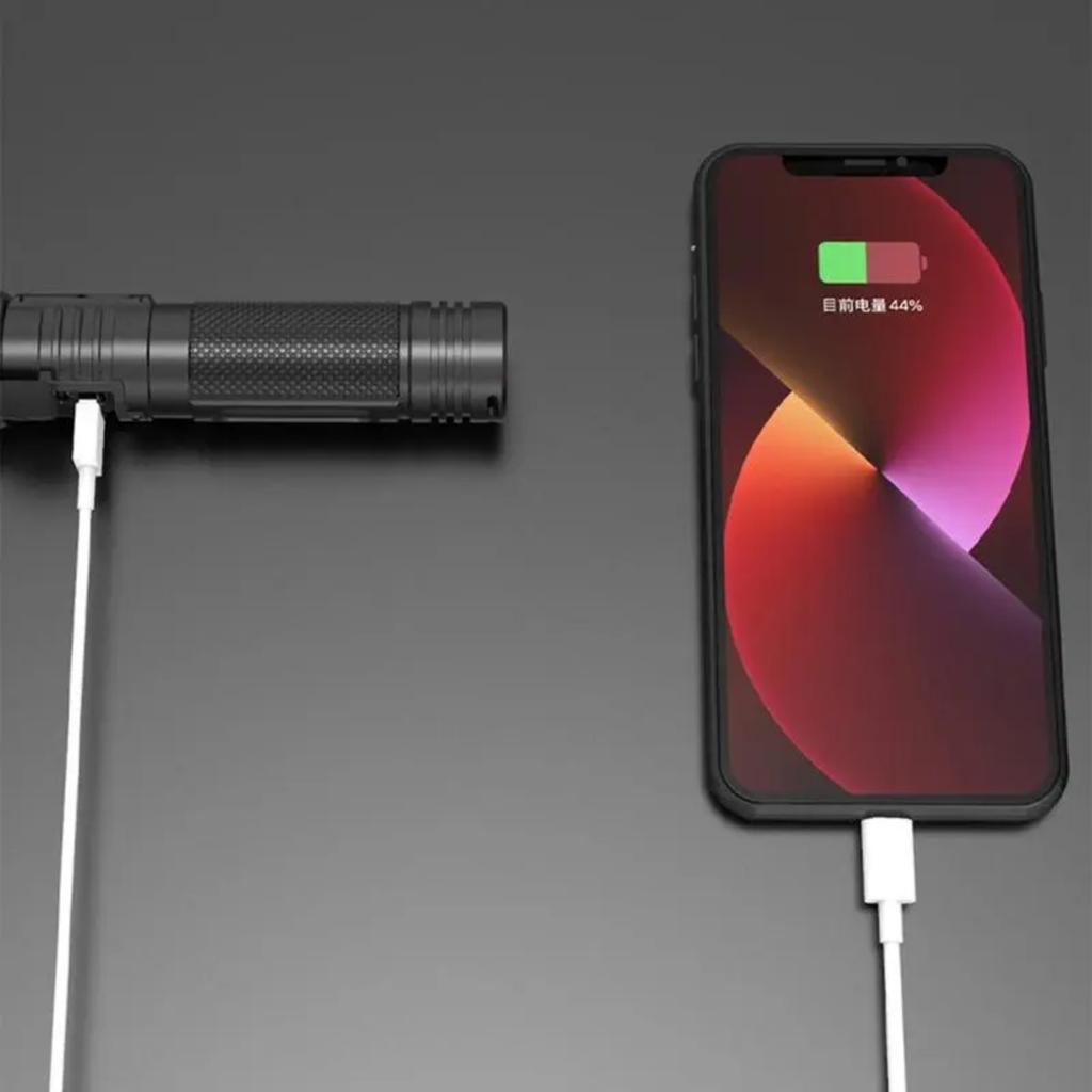 Фонарик сверхъяркий дальнего действия с мощным цифровым дисплеем аварийный фонарь перезаряжаемый уличный фонарик высокой яркости