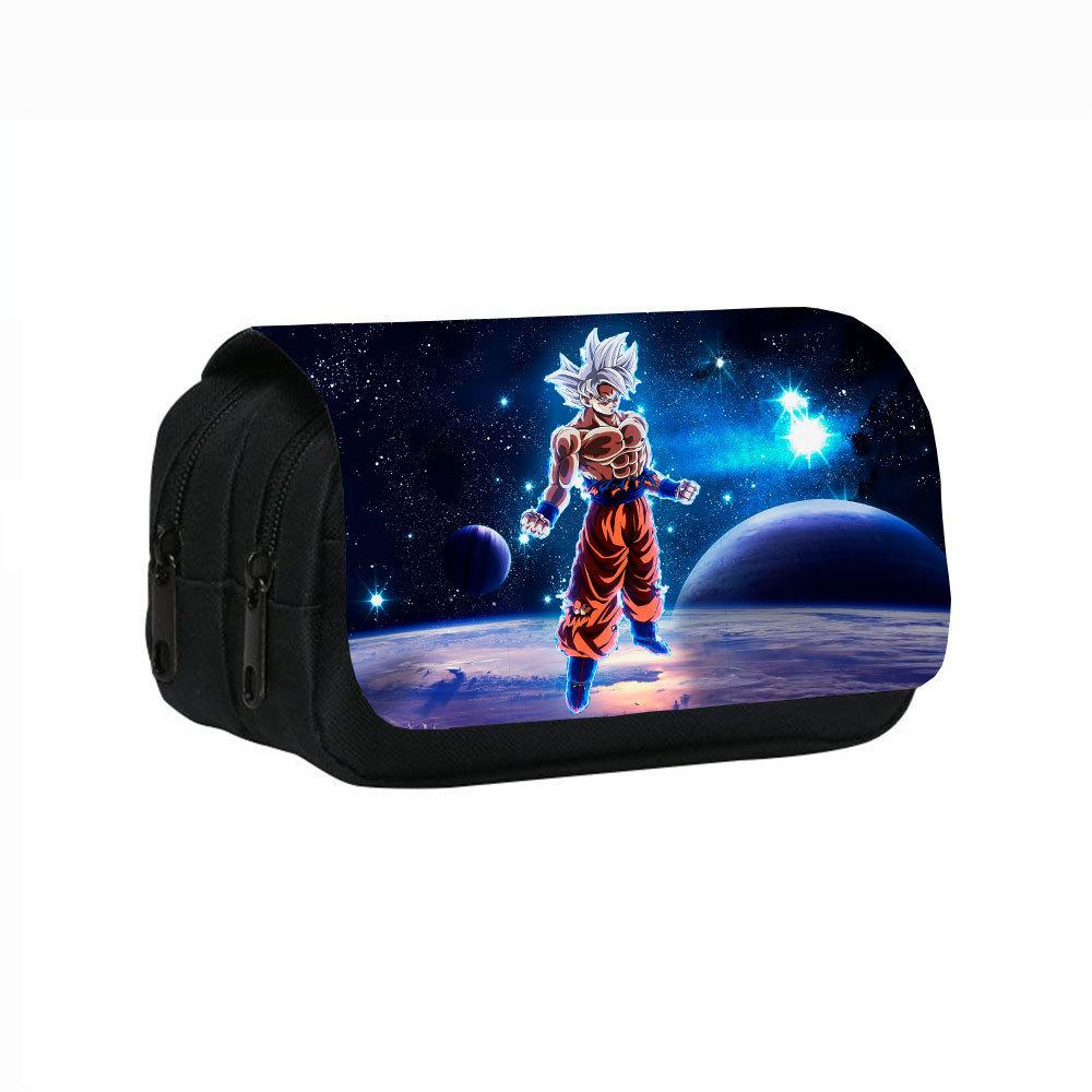 Dragon Ball Гоку Аниме Пенал Большие Пеналы Канцелярский Пенал Для Мальчиков Trousse Двухслойный Школьный Пенал