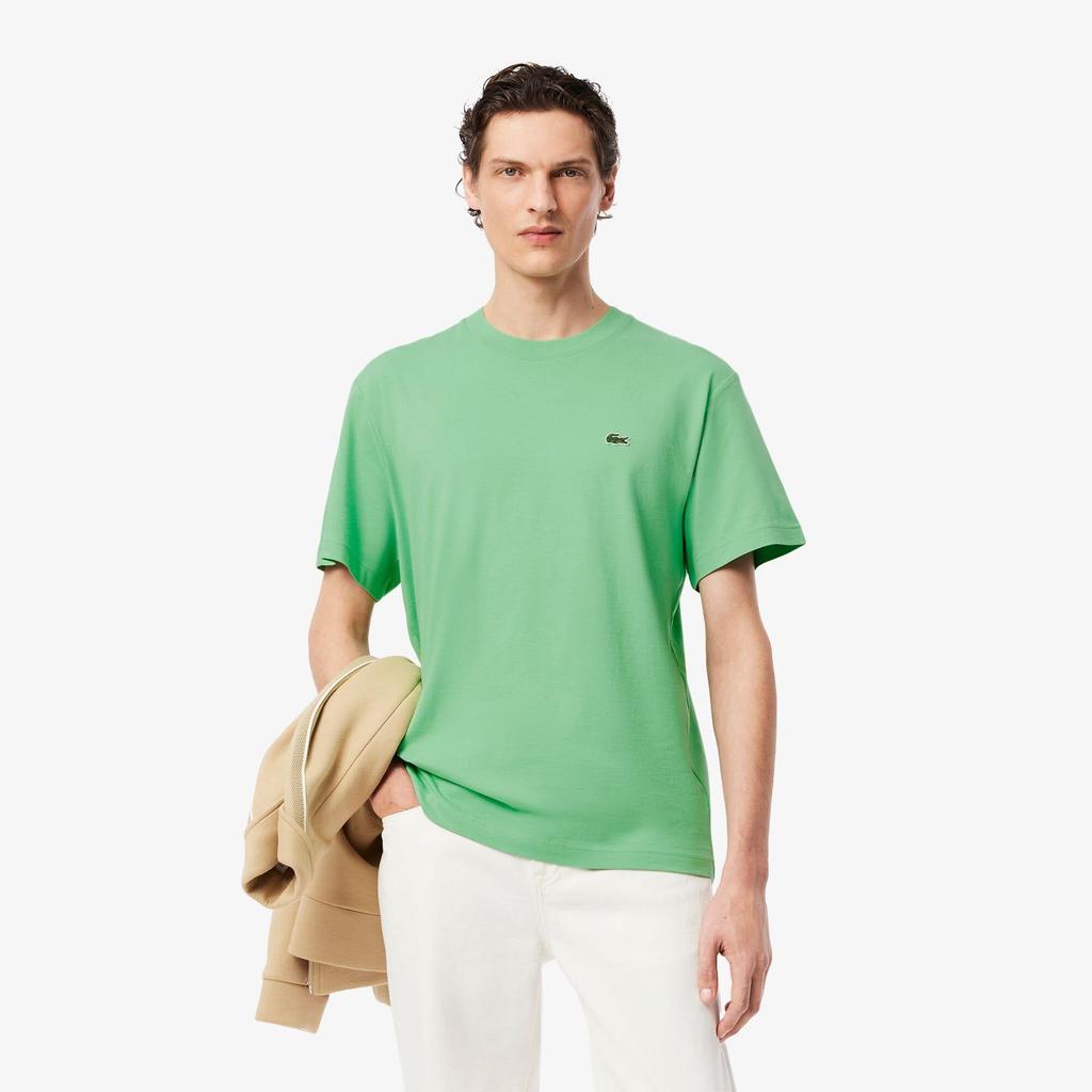 Lacoste Мужская хлопковая футболка с вышитым логотипом