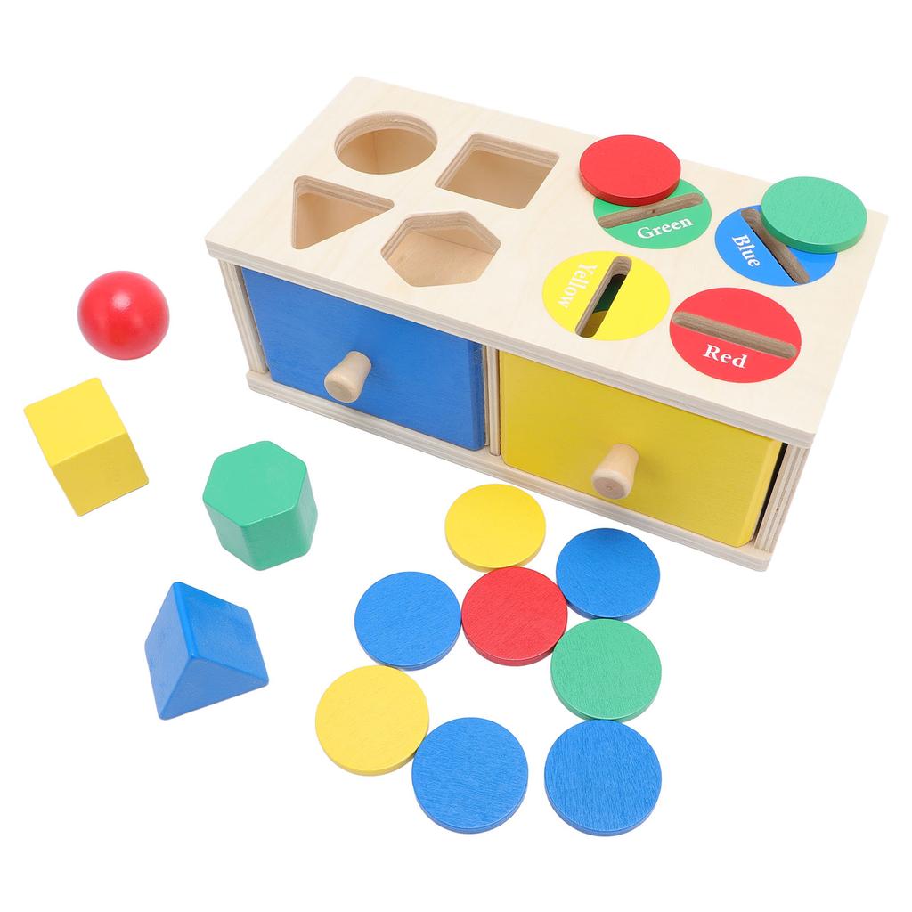 Сортировка по цвету и форме Копилка Игрушка Логическое мышление Мелкая моторика Деревянный Монтессори Объект