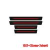 4x Carbon Fiber Stickers Door Plate Sill Scuff Film Anti-Scratch Car Accessories