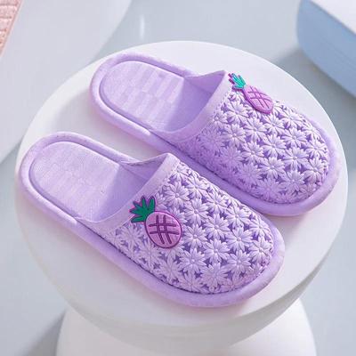 Женские нескользящие домашние тапочки, летние верхние тапочки с мягкой подошвой