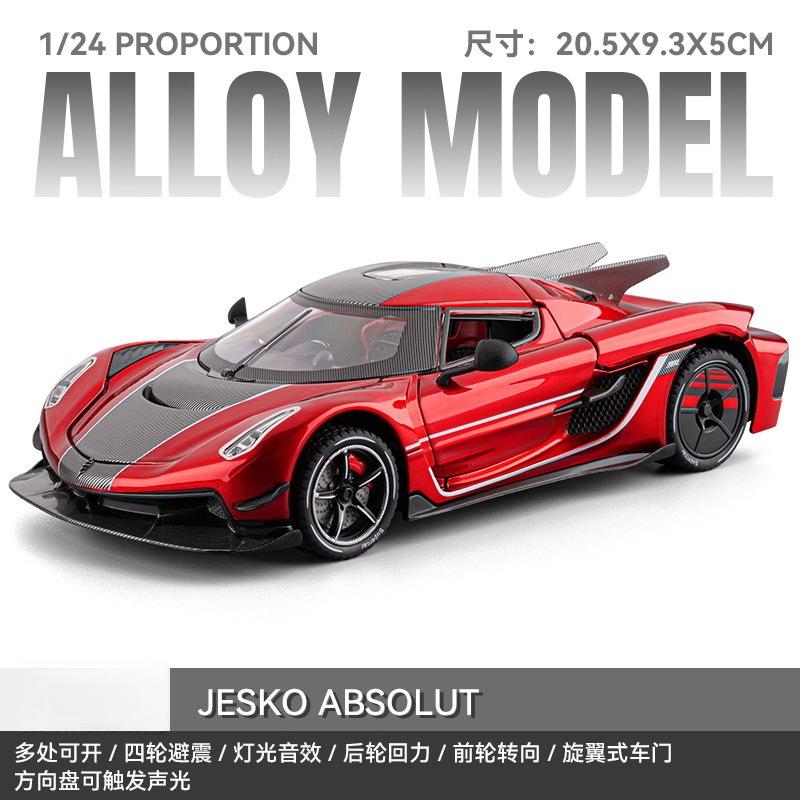 1:24 Jesko Absolut Supercar Alloy Metal Diecast Model Car Ornaments Gift