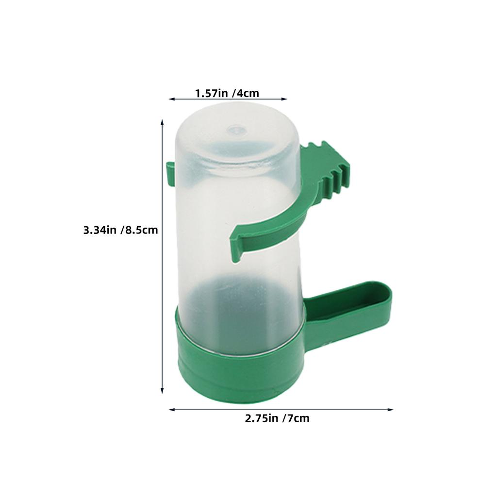 16Pcs Automatic Bird Water Dispenser Cups 60Ml Plastic Spillproof Drinkers for Cage Clean Water Supply Parrot Small Bird Feeder