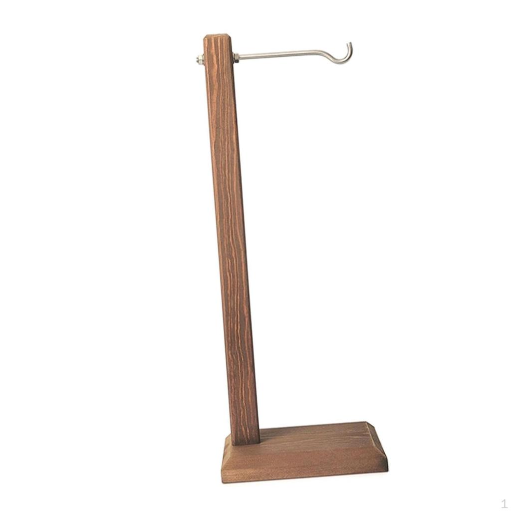 Декоративный деревянный держатель для колокольчика ветра Элегантное украшение с металлическим крючком Подходит для гостиной