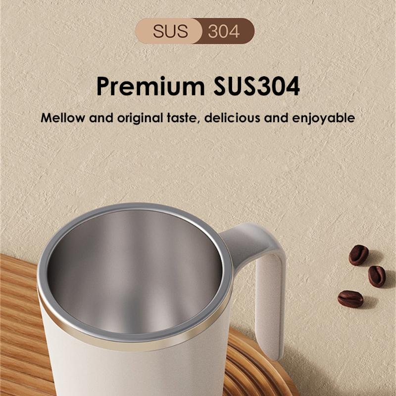 Автоматическая чашка для воды с перемешиванием, электрическая чашка для кофе, чашка для молока, автоматическая вращающаяся чашка для сока из нержавеющей стали