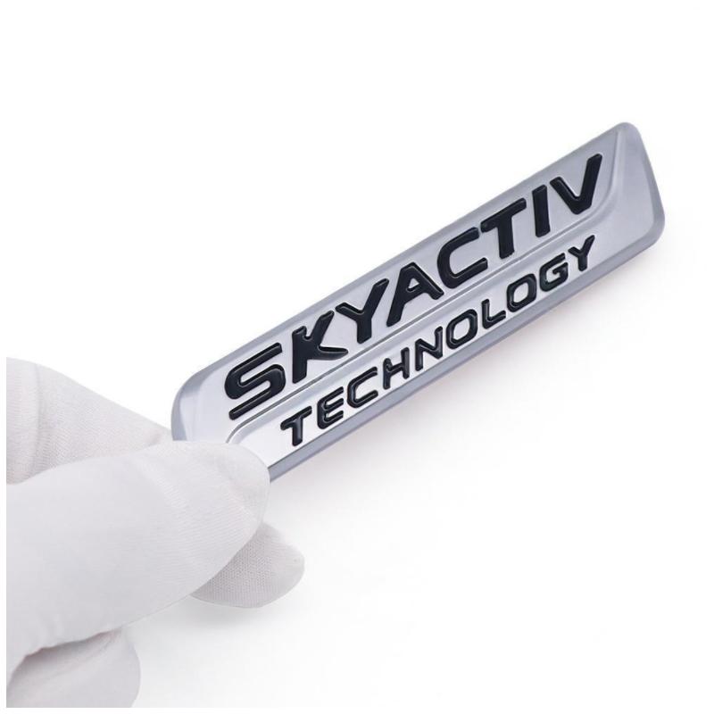 Для Mazda 3 SKYACTIV Логотип Хромированный ABS Наклейка на крыло кузова автомобиля Боковой значок Задний значок на багажник 3D Наклейка Аксессуары для тюнинга и декора