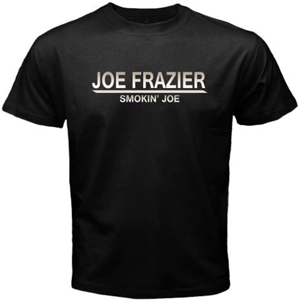 New Joe Frazier Smokin' Joe Boxing Legend Champ Men's Black T-Shirt Size S-3XL