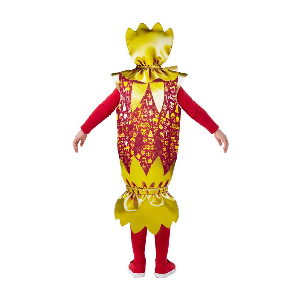 Christmas New Year Firecracker Costume Adult Party Performance Cosplay Sponge Outfit