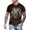 Summer Bear 3D Print T-Shirts Streetwear Casual Men Women Fashion Oversized Short Sleeve T Shirt O-Neck Tees Tshirt