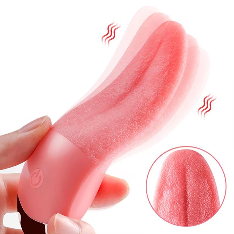 Soft Tongue Licking Vibrator G Spot Clitoral Stimulator Mini Clit Sex Toys for Women Rechargeable Nipple Female Masturbator