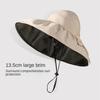 Wide Brim Bucket Hat Foldable Beach Cap Fashion Sun Visor Cap  for Woman