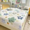 100% Cotton Fitted Sheet Single Bed Dormitory Anti-Slip Mattress Protector With Soft Brushed Finish