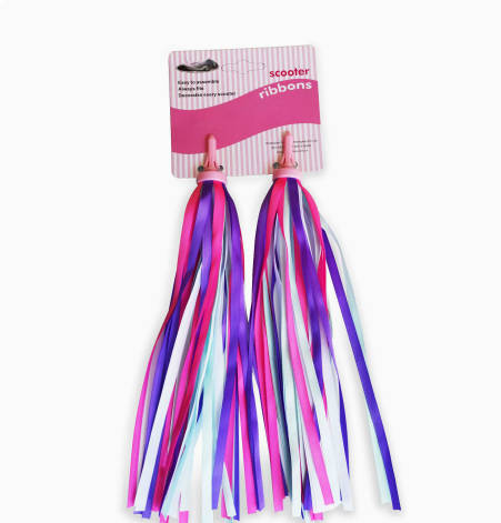 Purple Bike Streamers for Handlebar Decorative Tassels for Kids Adults