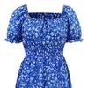 Women's Sleeve Dress Summer Dress Square Short A-Line Flowy Ruffle Beach