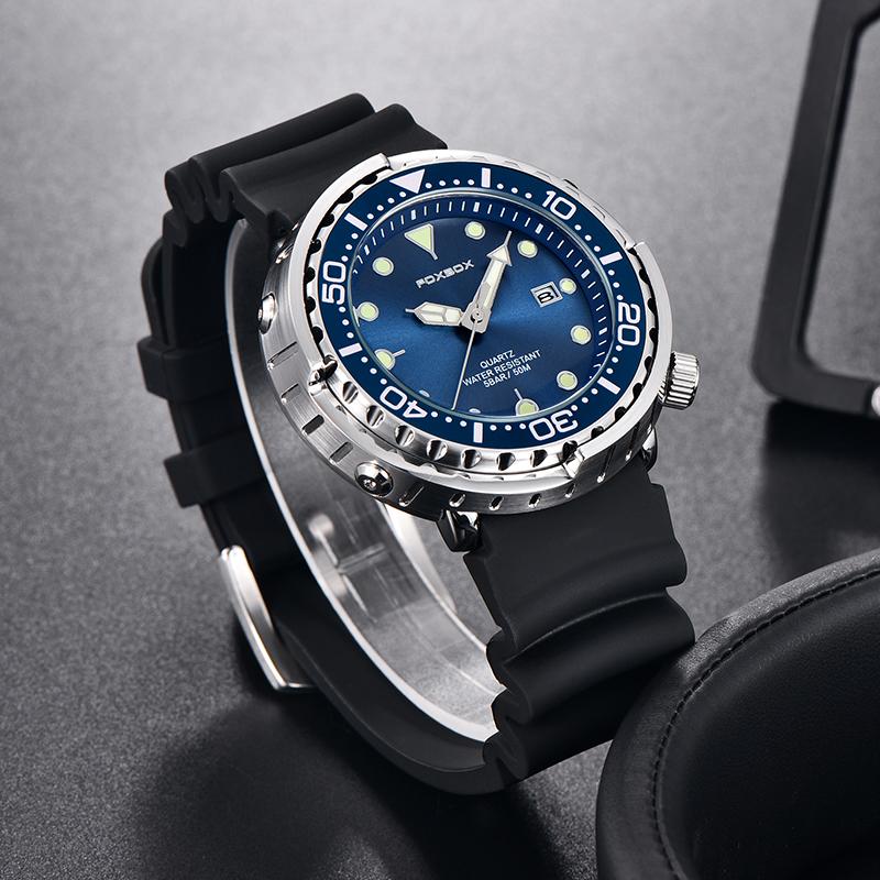 2022 LIGE Новые роскошные мужские часы FOXBOX Мужские часы с автоматической датой Водонепроницаемые светящиеся часы Военные спортивные наручные часы