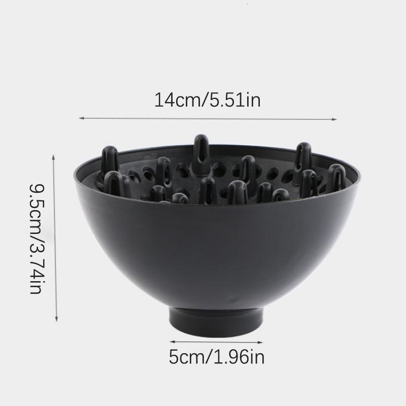 Черный фен-диффузор, парикмахерский инструмент, чехол для фена диаметром 4,3-4,5 см, естественно волнистые вьющиеся аксессуары для фена