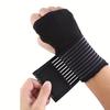 2-Piece Wristband Set - Unisex Elastic Wrist Support Gloves & Compression Straps for Athletic Sports & Fitness