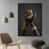 African Black and Gold Women Hand with Jewelry Art Posters and Prints Canvas Painting Wall Pictures for Living Room Decoration No Frame