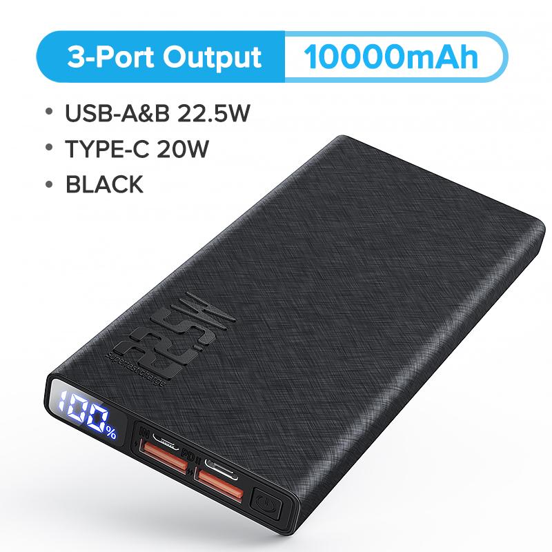 QOOVI Power Bank 10000 мАч 20000 мАч PD 20 Вт Быстрая зарядка Powerbank Внешнее зарядное устройство для iPhone 13 12 11 Pro Xiaomi Huawei P40 PoverBank