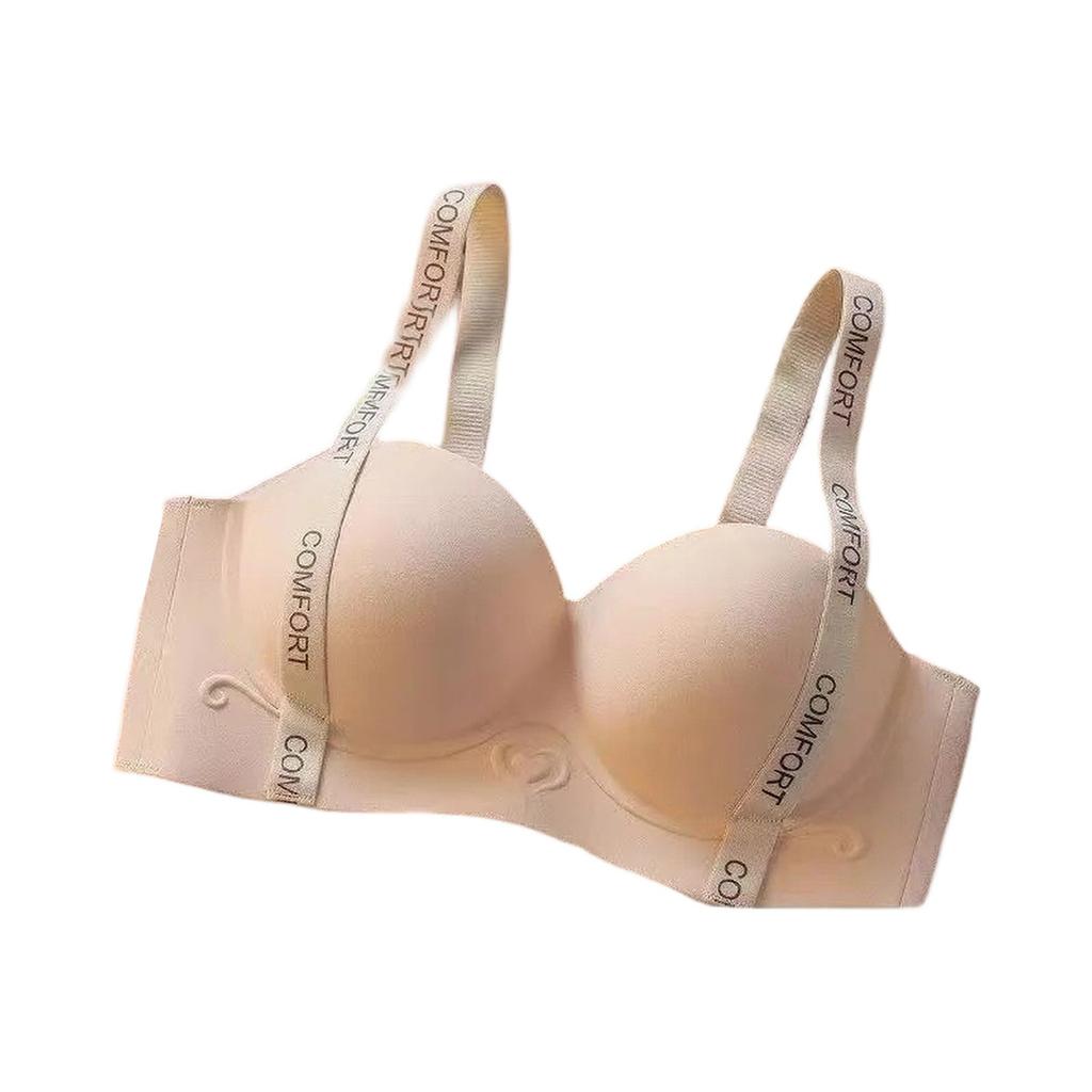 Women's Heart Pattern Tank Top Seamless Push-up Bra Without Wires