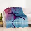 Dreamy Ballerina Flannel Blanket - Soft and Comfortable, Suitable for Sofas, Beds, Offices, Travel, and All Seasons, Making It A Perfect Holiday Gift.