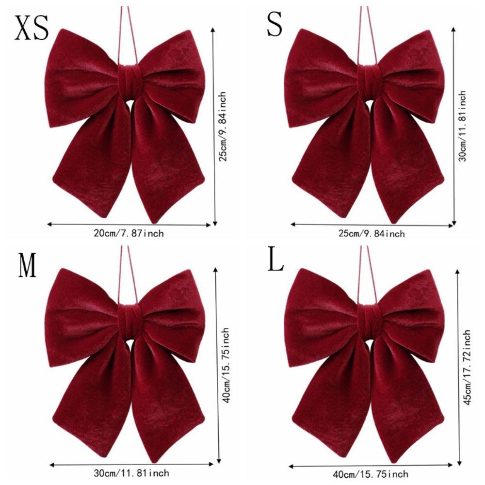 Velvet Christmas Decoration Red Christmas Hanging Ornament Christmas Tree Ornament Christmas Tree
