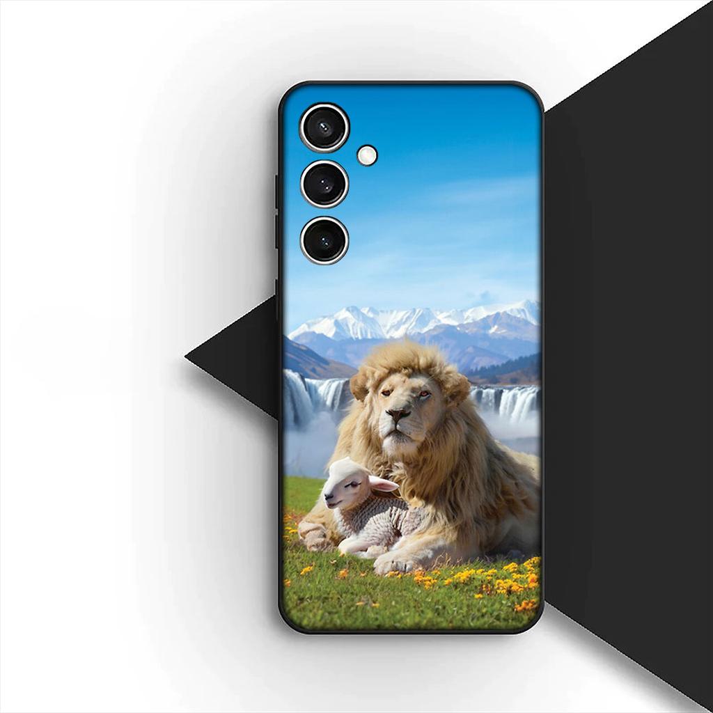 Чехол для Apple iPhone 17 Pro XS Max Air 6 7 8 Plus 5 + SE 2022 SE2 16E Чехол для телефона Защитный чехол Лев Выслеживающий Волк Искусство