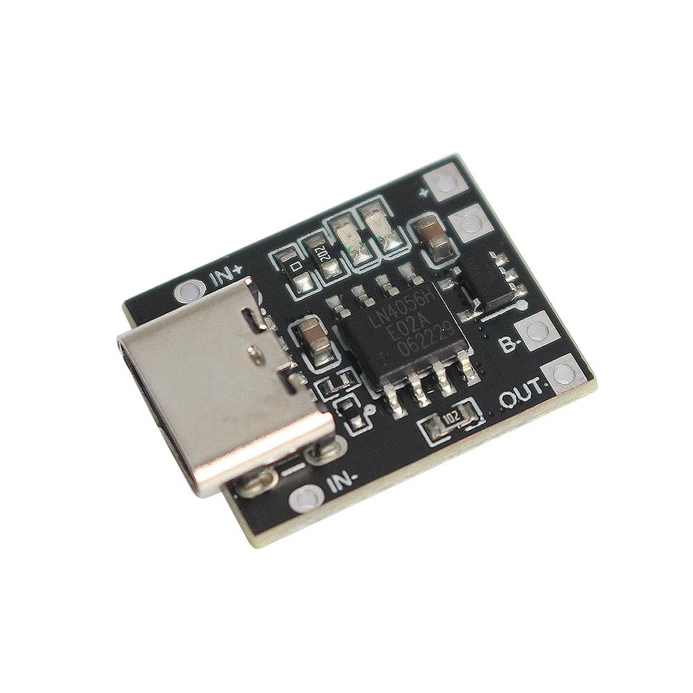 Модуль USB-зарядного устройства Type-C 4,2 В 4,35 В 5 В 1 А Плата защиты зарядки литиевой батареи 18650