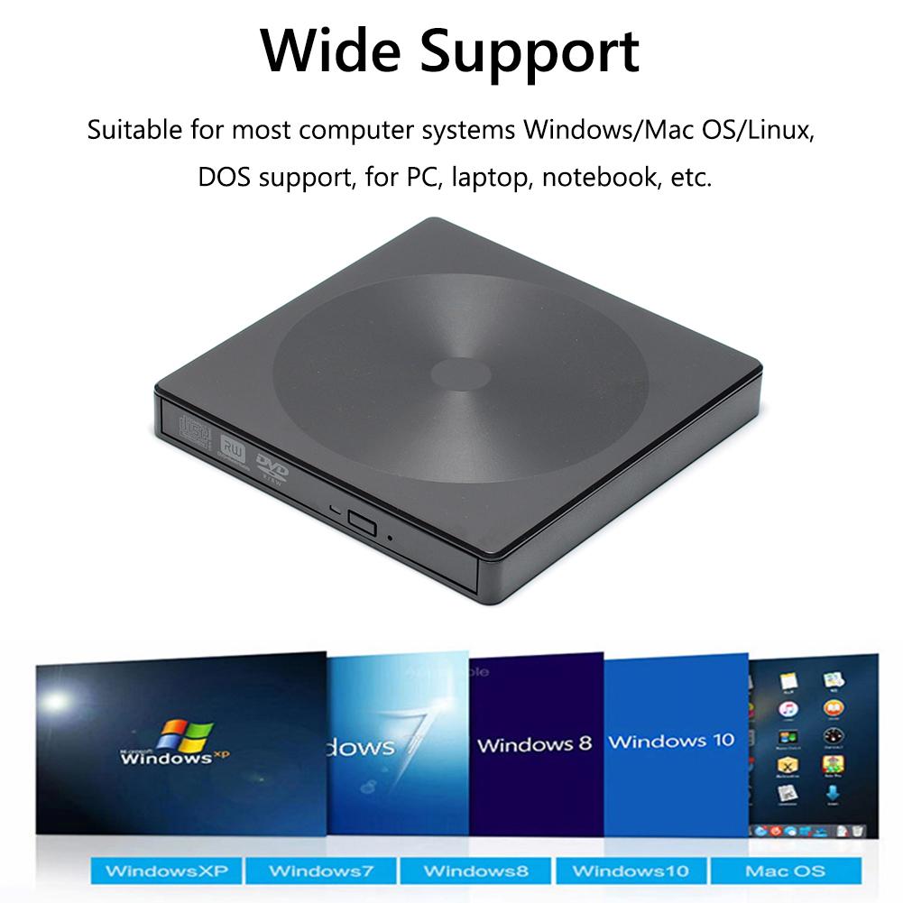 Внешний DVD-привод 12,7 мм Type C/USB 3.0, CD-плеер, привод, записывающее устройство, считыватель, DVD CD-ROM плеер, оптические приводы для ПК, ноутбука, настольного компьютера