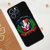 Чехол с флагом Доминиканской Республики для iPhone 15 16 14 13 12 11 Pro Max Plus X XR XS Max 12 13 Mini мягкий бампер