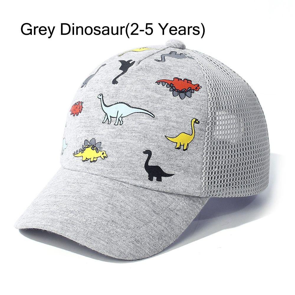 Adjustable Toddler Baseball Hat Dinosaur Printed Mesh Baseball Hat  for Boys Girls
