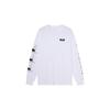 Anta Letter Print Logo Crew Neck Knitted Casual Pullover Long Sleeve Sweatshirt Unisex Sweatshirt Snow-White 172238717-1