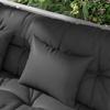 Set of 4 Outdoor Cushions for Garden Swing, 1 Seat Cushion Back Cushions and 2 Pillows